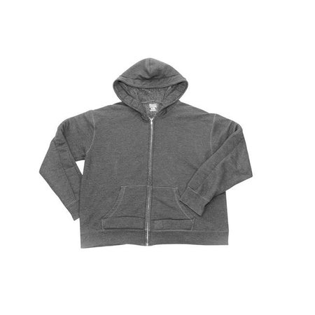 COVERED IN COMFORT Covered in Comfort 1543214 Weighted Hoodie; Gray - Small 320S